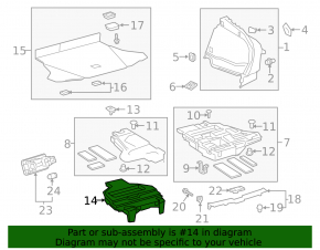 Trunk box Toyota Prius 50 19-22