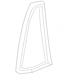 Rear left triangle glass seal Lexus GX470 03-09