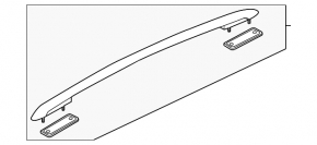 Longitudinal roof rail left VW Touareg 11-17 chrome