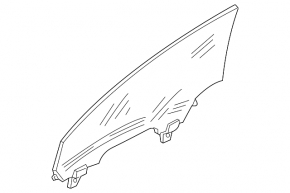Nissan 350z front left door glass