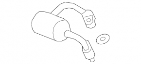 Air conditioning tube condenser-compressor first Honda Insight 19-22