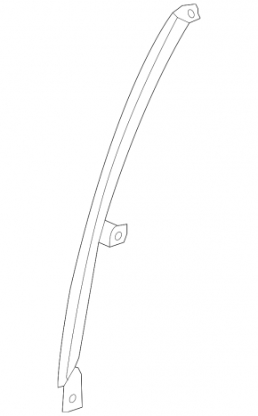 Rear right door glass guide Nissan Versa 12-19 usa long