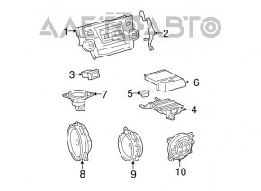 Toyota Highlander 08-10 JBL Audio Amplifier