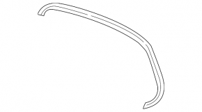 Right mirror element for Toyota Rav4 19-25, heated, BSM