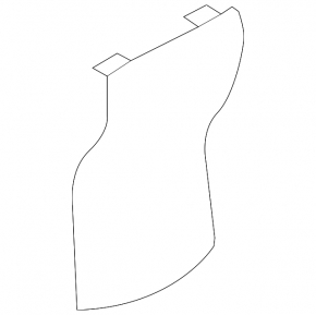 Rear center console trim for Nissan Leaf 13-17, black, scuffed