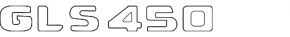 Emblem inscription GLS 450 trunk door Mercedes X167 GLS 450 20-26