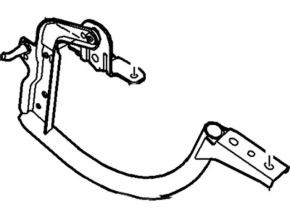 Trunk lid hinge right Ford Focus mk3 11-18 4d