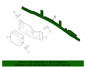 Lower TV bracket for Mazda CX-3 16-21 for Distronic