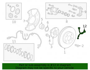 Brake hose front right Honda Clarity 18-21 usa