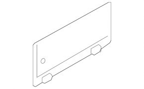 Platform for tailgate number VW Tiguan 18 type 1