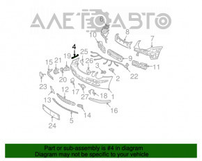 Front bumper mount left Mercedes W211 prerest