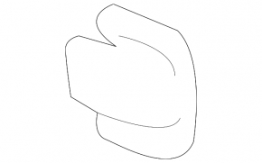 Right lower arch trim plug Chevrolet Volt 11-15 dark gray