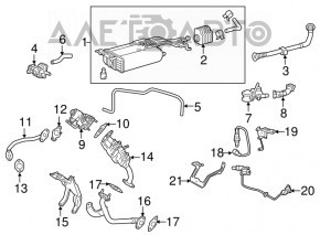 Lexus RX450h 16-22 EGR pipe to cooler, broken stud