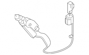 Left headlight washer nozzle for Volvo XC60 14-17