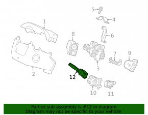 Left steering column switch Honda Insight 19-22 under fog lights