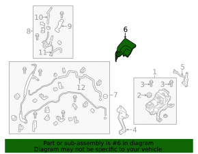 EPS pad Infiniti JX35 QX60 13-20 broken mount