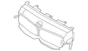 Upper radiator deflector blinds for BMW 2 F44 20-24 228i, M235i