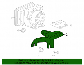 Honda Civic XI FE/FL 22-26 ABS Bracket