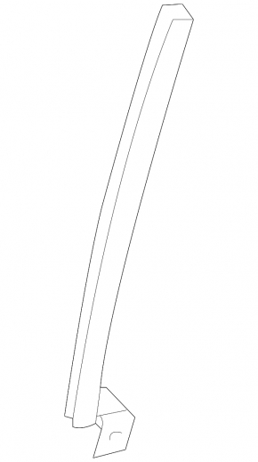 Front right door glass guide Subaru Forester 14-18 SJ rear