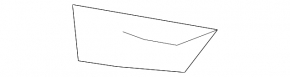 Front bumper mount, left fender, Infiniti FX35 QX70 09-17