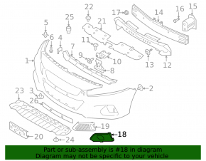 Front bumper fog light frame left Nissan Altima 19-