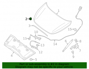 Bonnet bumper right Nissan Pathfinder 13-20