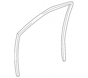 Front right windshield seal for Toyota Prius 2009-2010