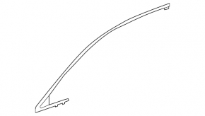 Upper front left door molding Lexus NX200t NX300 NX300h 15-21 chrome