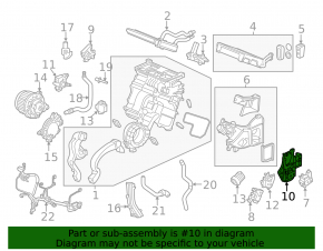 Actuator motor heater drive passenger Honda Passport 19-25