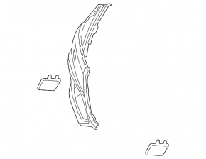Bare front bumper, right side, Audi Q5 80A 18-20, for headlight washer and park assist, S-Line