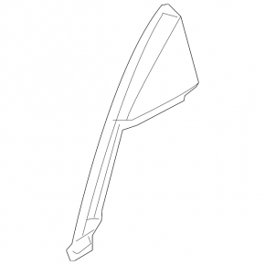 Infiniti FX35 FX45 03-08 rear right door glass guide