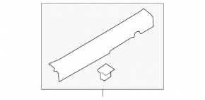 Door sill trim front right Kia Forte 4d 14-16