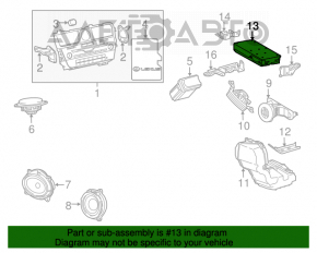 Lexus RX350 RX450h 16-22 Audio Amplifier