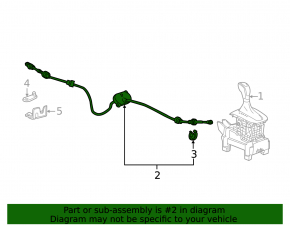 Buick Encore 13-18 Gearbox Cable
