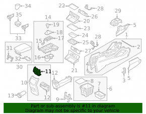 Hyundai Tucson 19-21 center console air vent