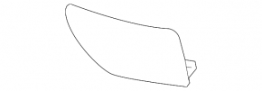 Rear bumper reflector left Porsche Panamera 14-16 small