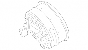 Mercedes A-Class V177 19-22 black AMG steering wheel airbag, driver's side