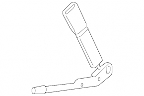 Mercedes S-class W221 passenger seat belt latch