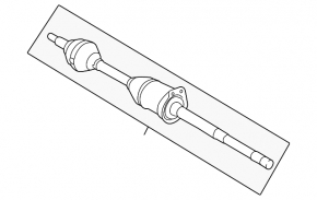 Drive half shaft front right Ford Flex 09-19 FWD
