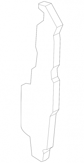 Left door-wing seal for Lincoln MKC 15-19