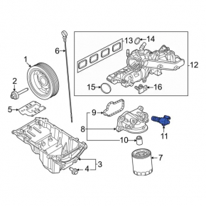 Ford Edge Oil Pressure Solenoid Valve 19- 2.0T