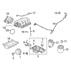 Ford Edge Oil Pressure Solenoid Valve 19- 2.0T