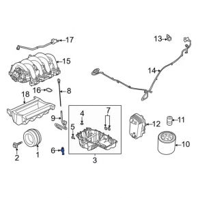Ford Edge Oil Pressure Solenoid Valve 19- 2.0T