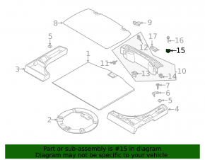 Ford Mustang Mach-E 21-26 trunk hook black with chrome