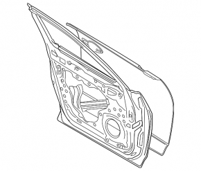 Door bare front left Mazda CX-9 16-