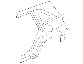 Quarter Wing Rear Right Acura MDX 07-13
