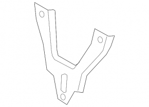 Right front bumper reinforcement bumper support bracket for Mercedes C-class W205 15-21