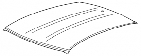 Roof metal Chevrolet Camaro 16-23 coupe, sawed off, without hatch, small dents