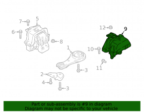 Engine mount left Mitsubishi Eclipse Cross 18-24