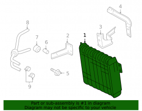 Mitsubishi Outlander 2007-2013 3.0 Automatic Transmission Cooling Radiator